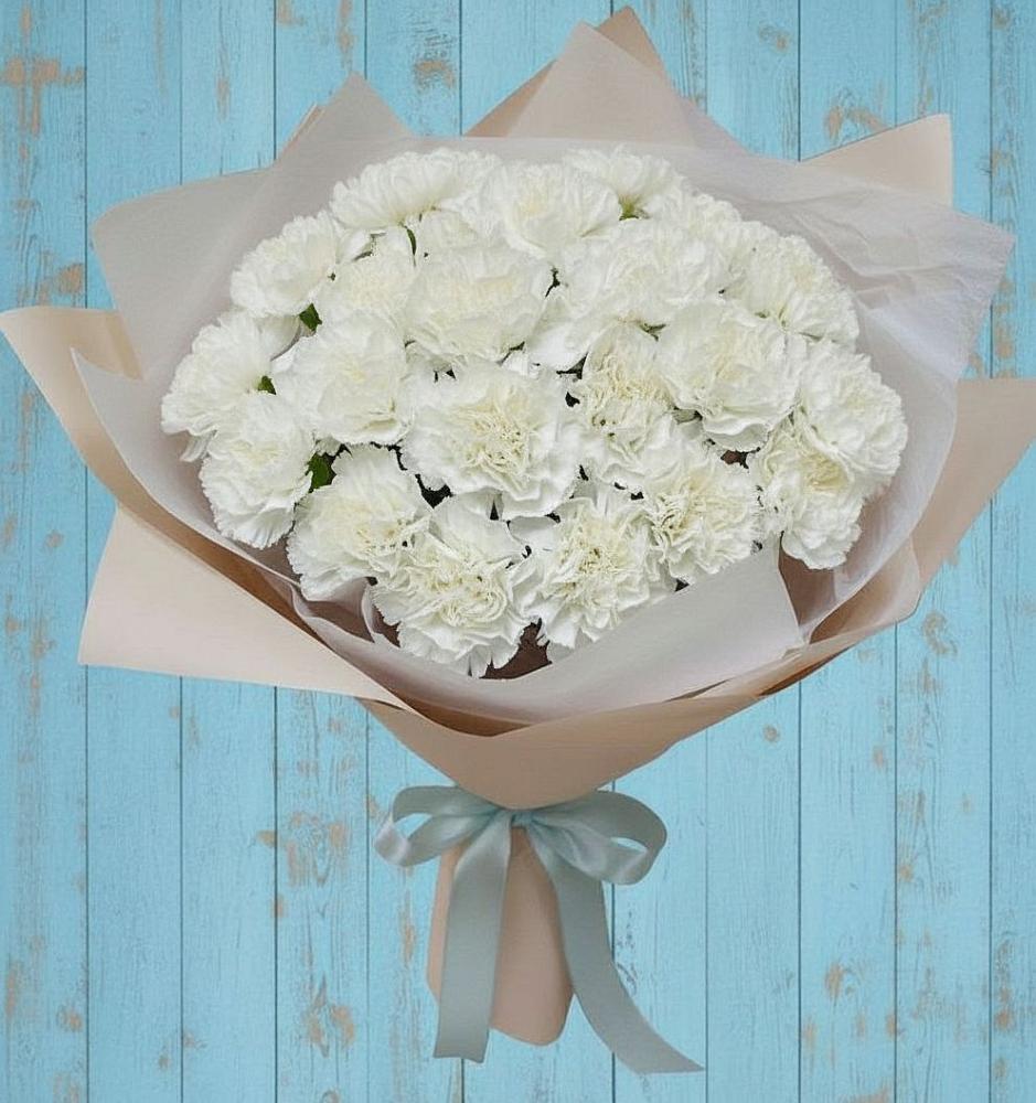 Букет цветов из: Гвоздики в Старогладовской