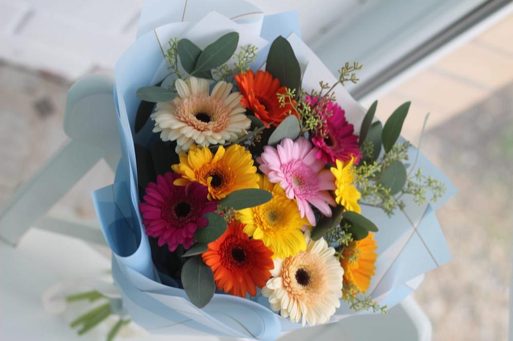 Букет цветов из: Герберы в Старогладовской