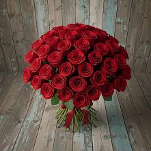 Букет 55 Красных роз Фридом #REPLACE_PRED# Старогладовской