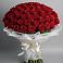 Букет 101 Красная роза Блэк Мэджик в Старогладовской