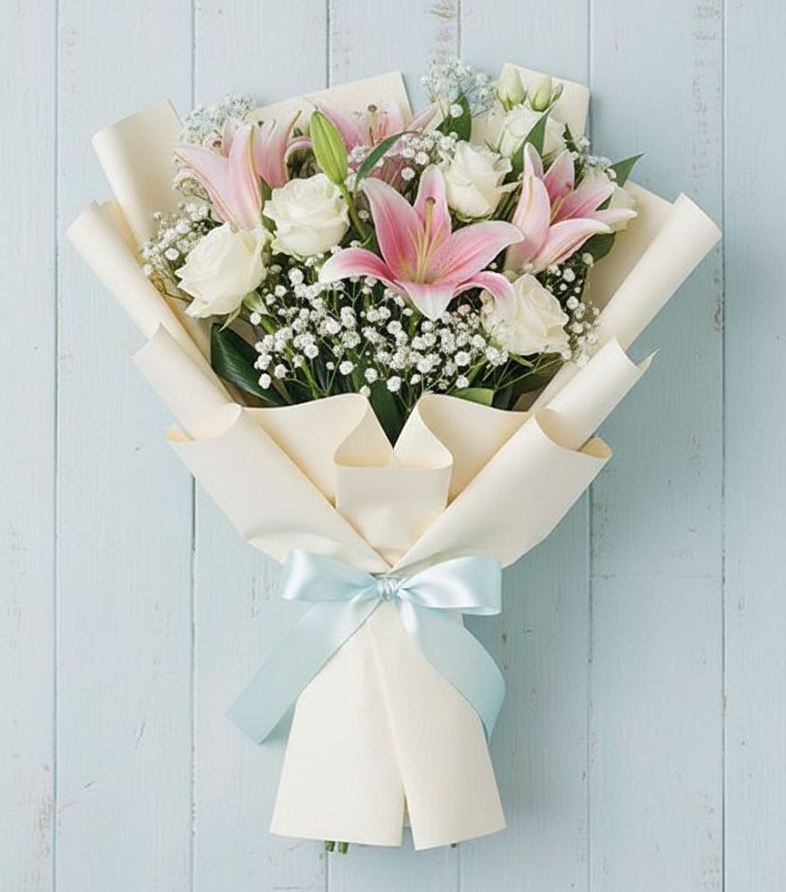 Букет цветов из: Лилии в Старогладовской