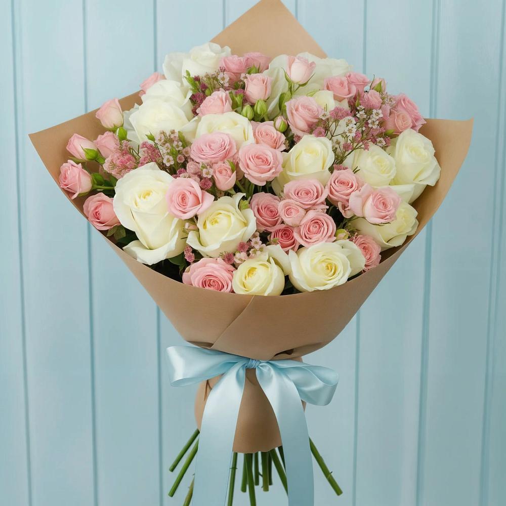 Букет цветов из: Розы в Старогладовской