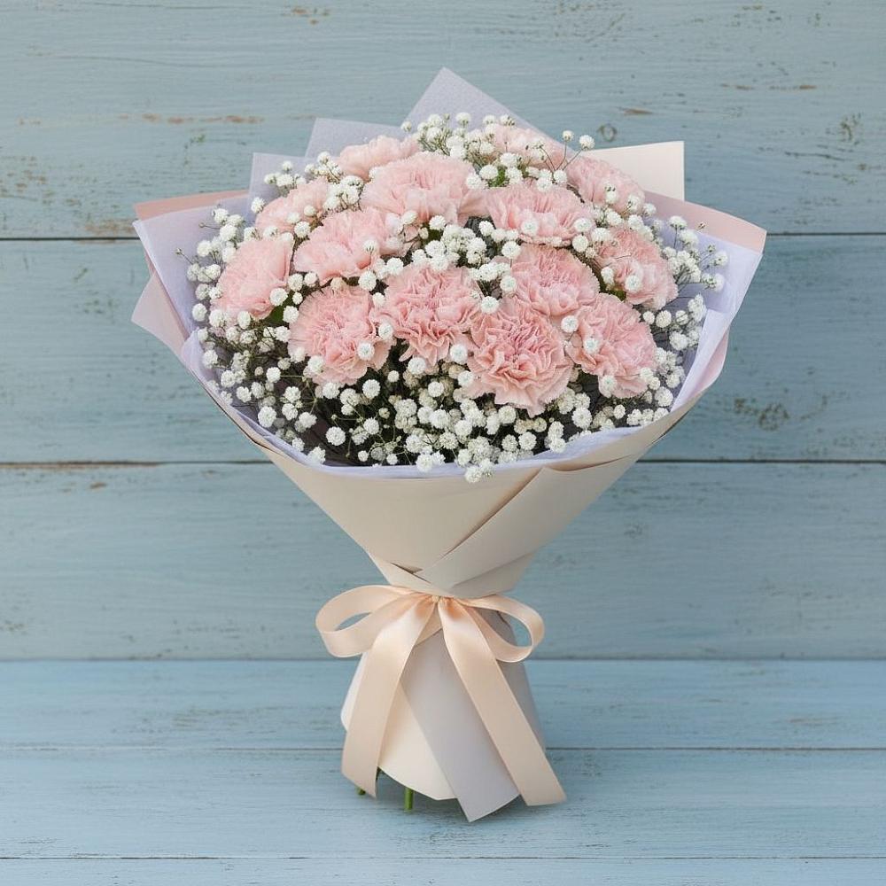 Букет цветов из: Гвоздики в Старогладовской