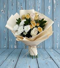 Букет цветов из:  Розы и Хризантемы в Старогладовской