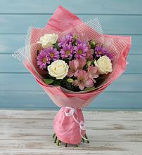 Букет цветов из:  Герберы в Старогладовской