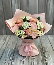 Букет цветов из:  Гвоздики, Розы и Хризантемы #REPLACE_PRED# Старогладовской