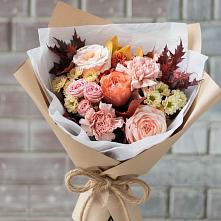 Букет цветов из:  Гвоздики, Хризантемы и Розы в Старогладовской