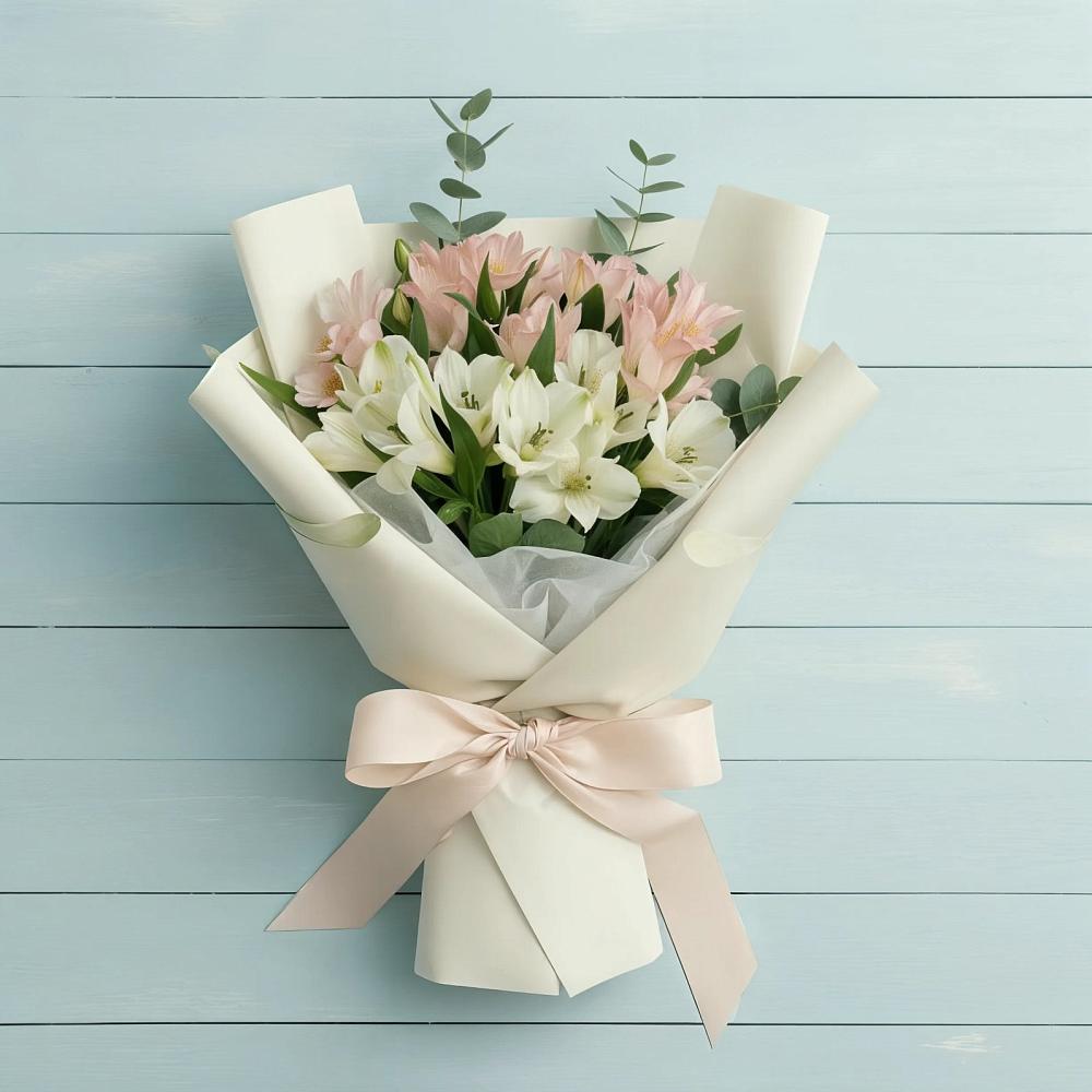 Букет цветов из: Альстромерии в Старогладовской