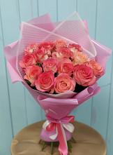 Букет 15 Розовых роз Равель #REPLACE_PRED# Старогладовской
